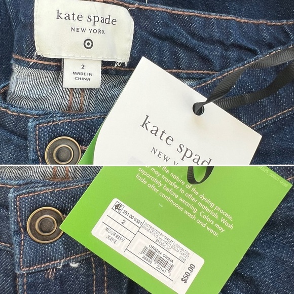 $50 NWT Kate Spade Jeans, Dark Indigo Ankle, for Target, Multiple Sizes - Picture 9 of 13